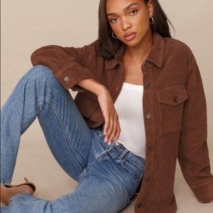 Reformation Jennings Jacket in Cinnamon